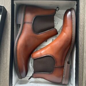 Brown Chelsea boots